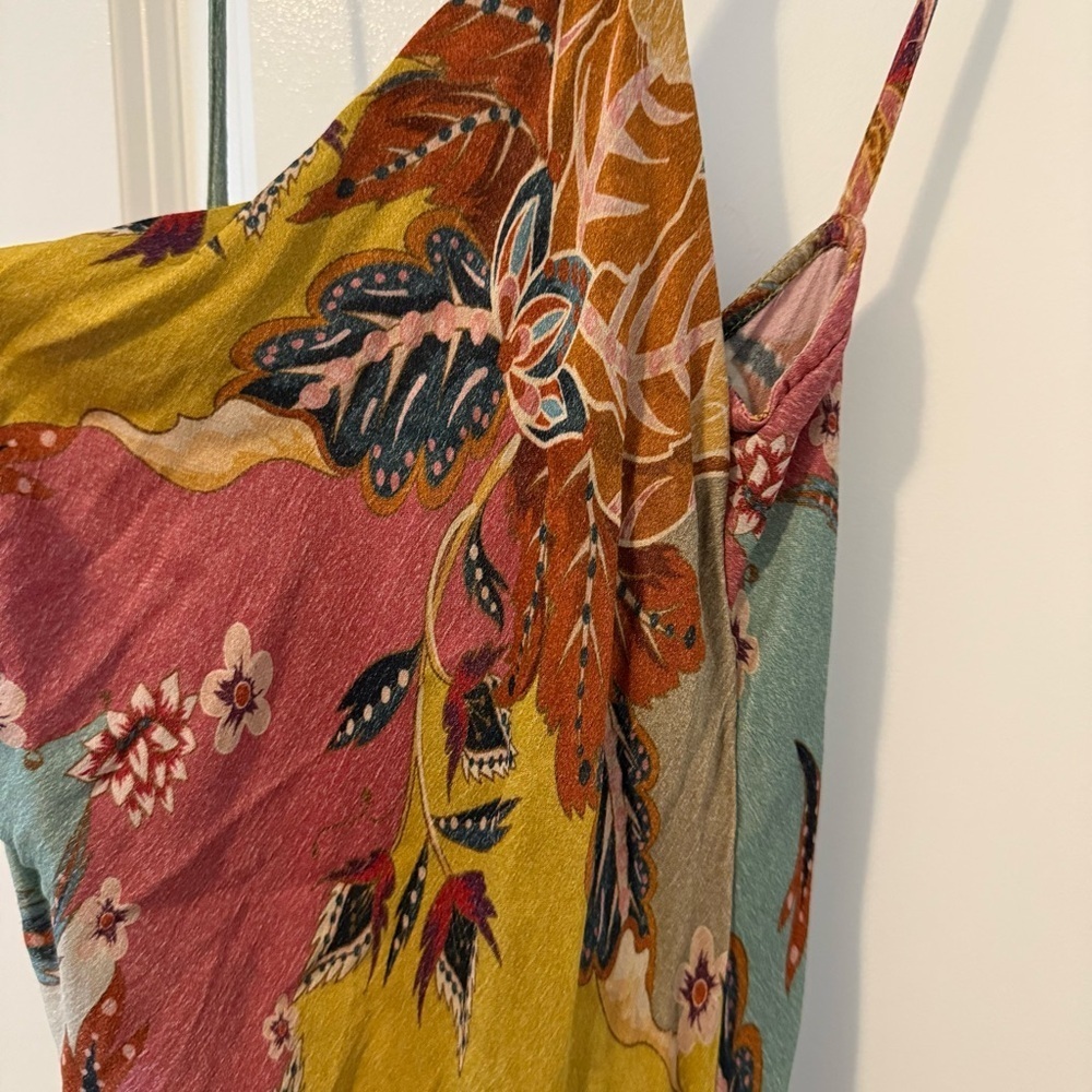 Anthropologie bl-nk slip Floral Midi Dress size 6 - Picture 5 of 9